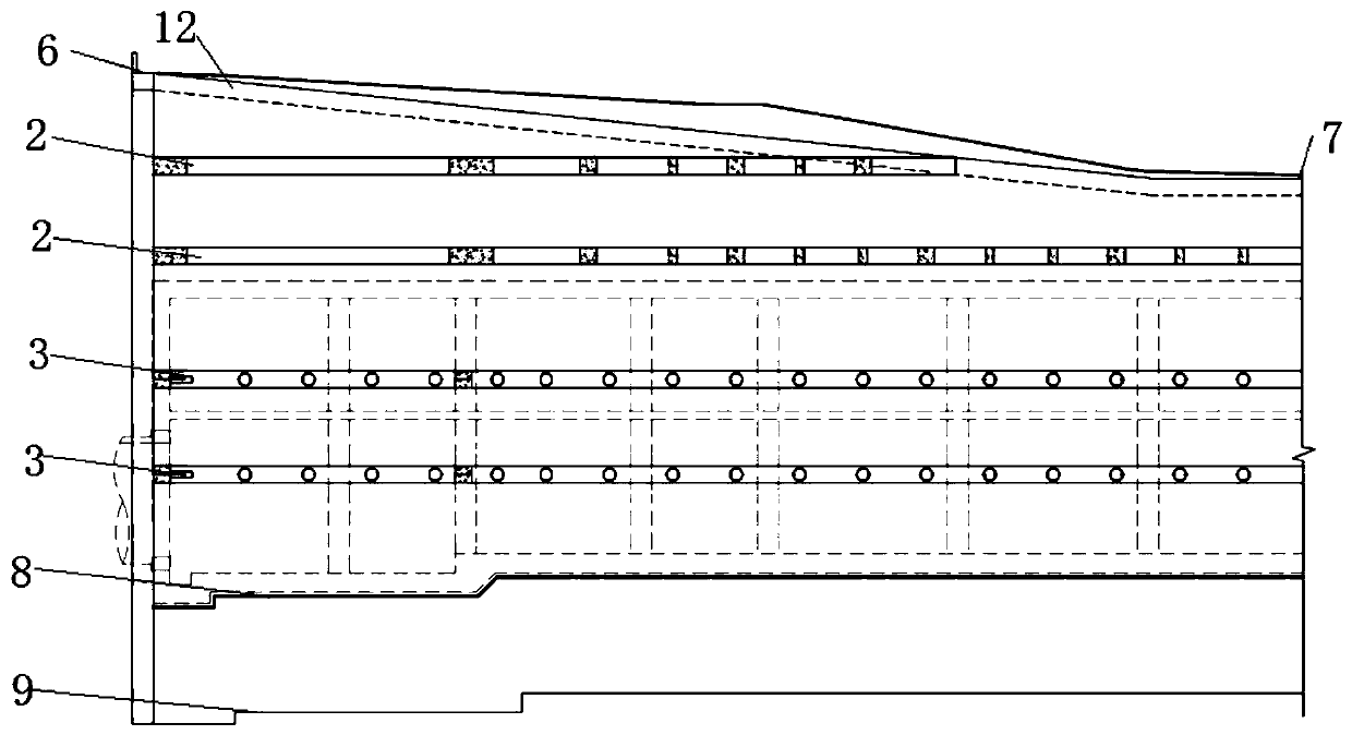 Ring box supporting enclosure system capable of doubling as retaining wall and construction method for ring box supporting enclosure system