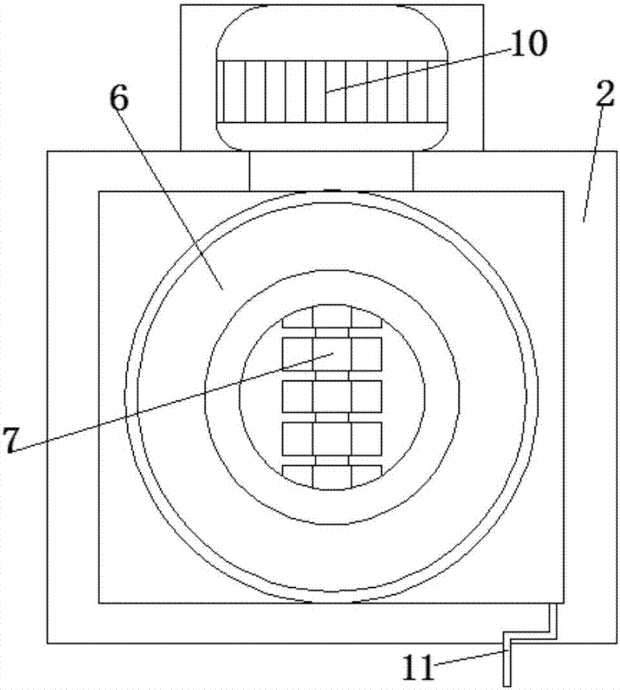 Feed grinder with hole diameter size of filter screen capable of being adjusted for goat breeding