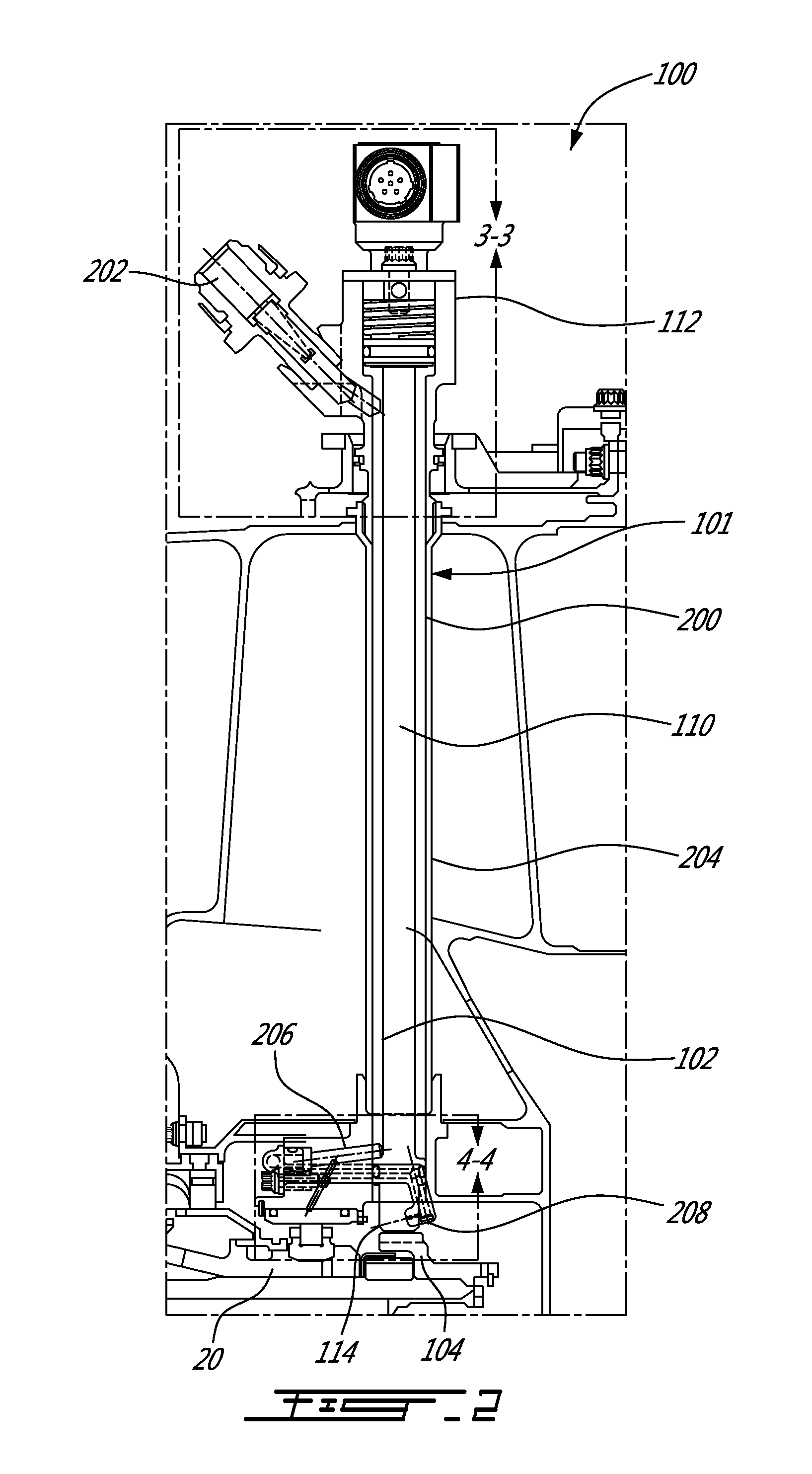 Electric probe assembly, gas turbine engine having same and method of cooling same