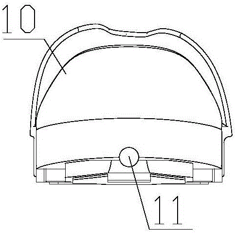 Mechanical wheel shoe pad