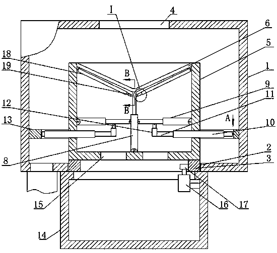 Material sorting device used in artificial board production