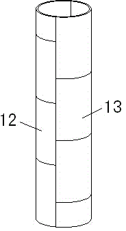 Method for pouring concrete outside steel pipe columns by using semicircular templates