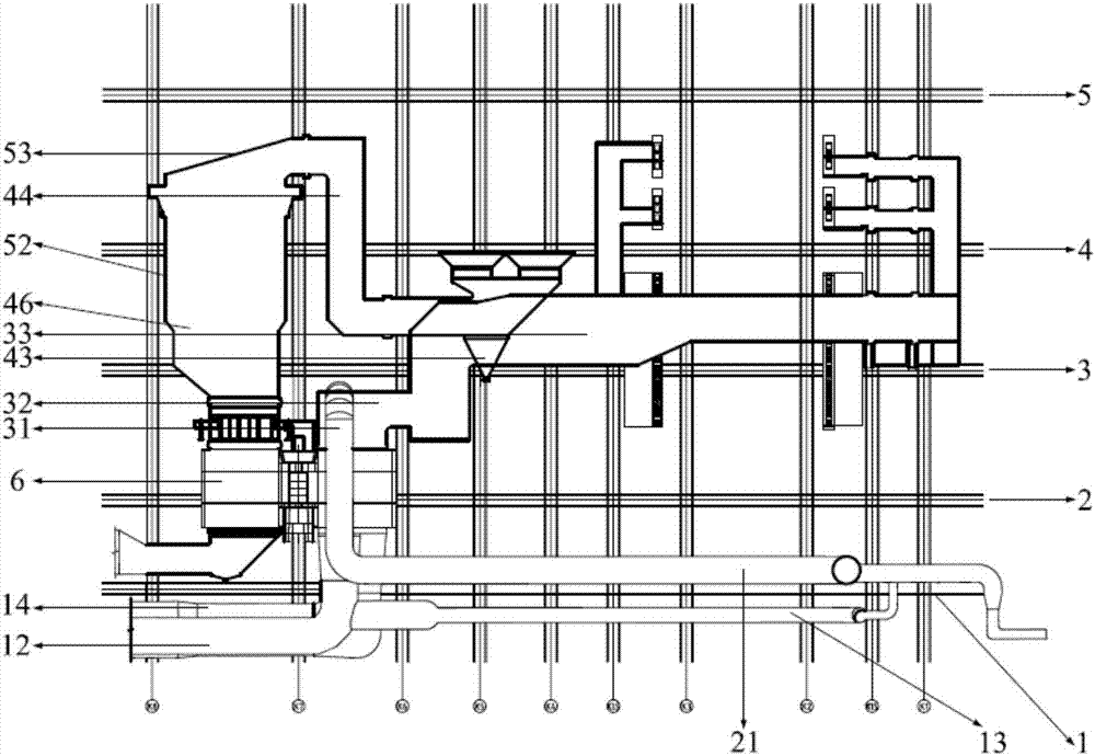 Boiler layered hoisting construction method