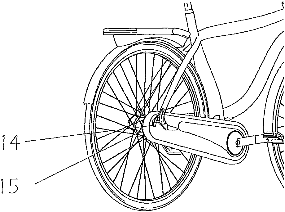 bicycle with electric drive