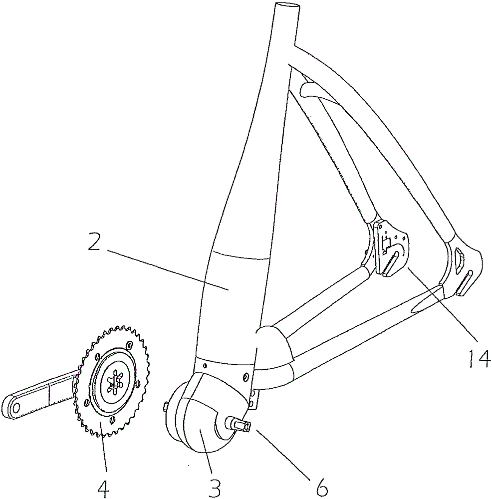 bicycle with electric drive