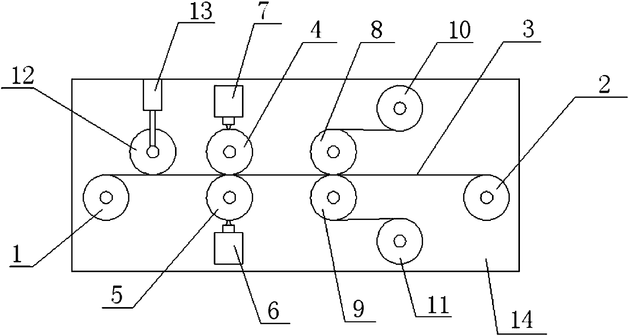 Double-sided coating mechanism