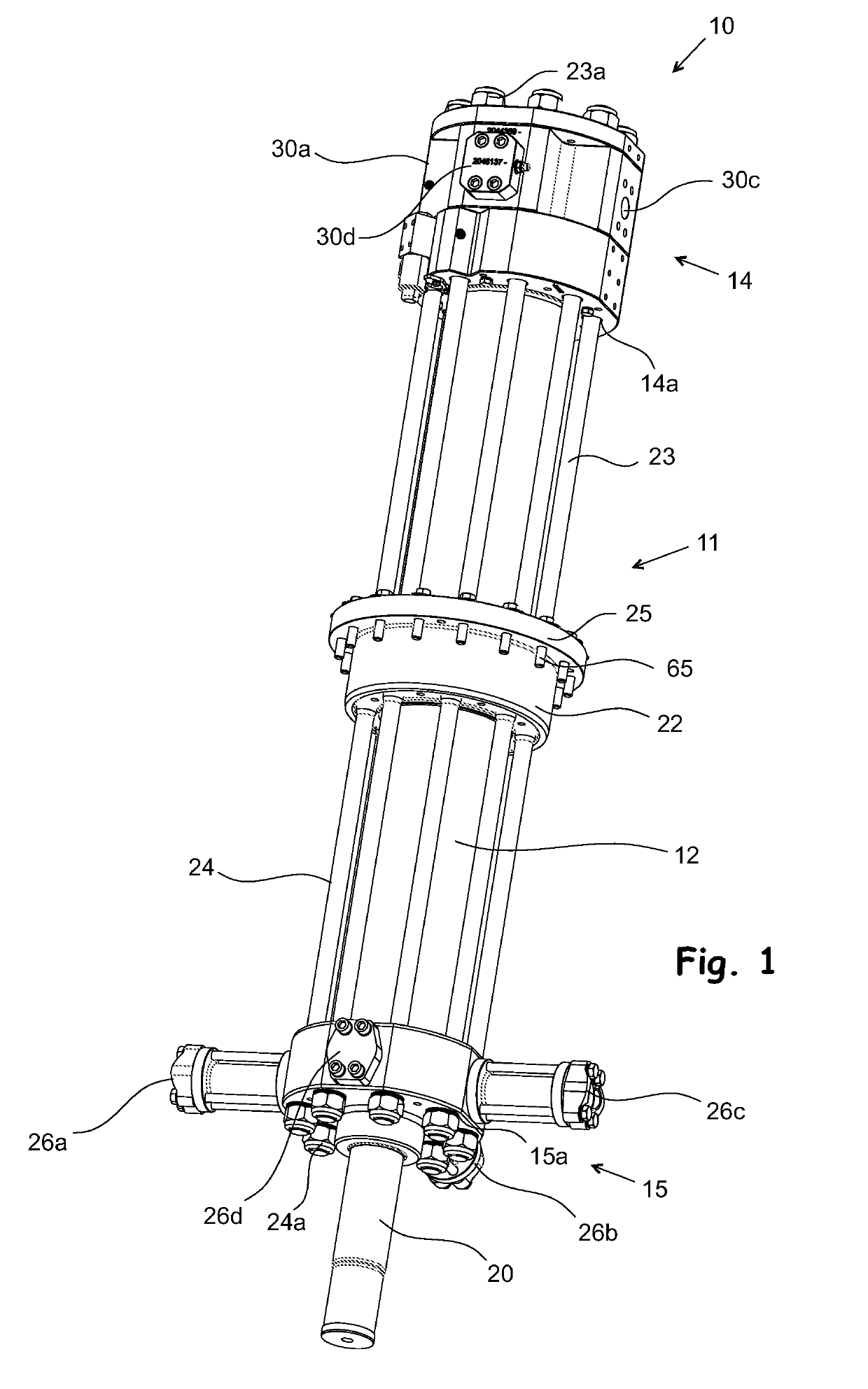 Driving cylinder of a pile driving rig and a pile driving rig