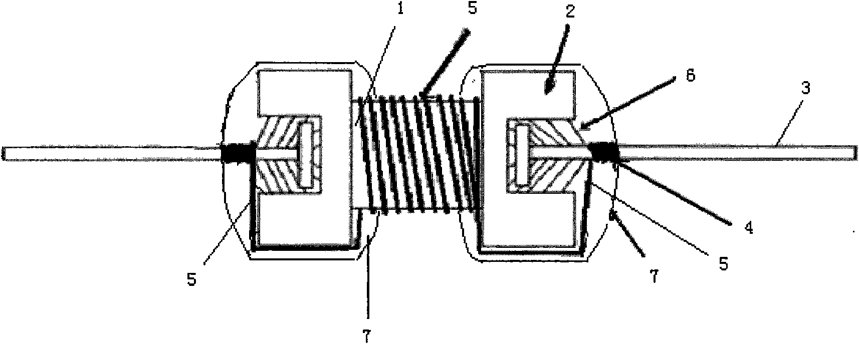 Encapsulating method of colour loop inductance product