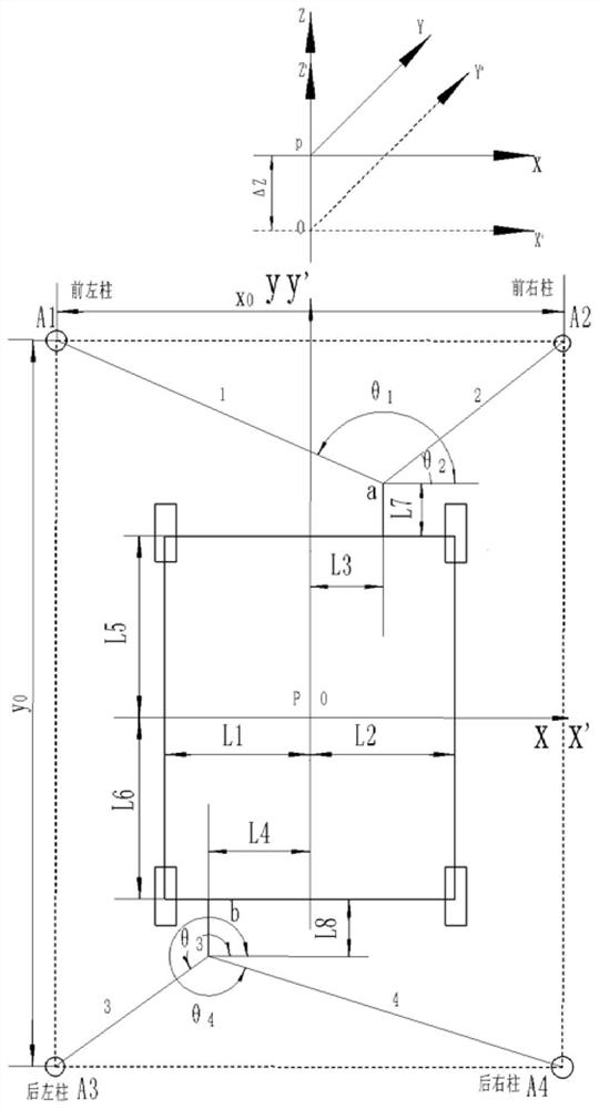 Vehicle dynamic balance tensioning method and tightening device on drum test bench in anechoic chamber