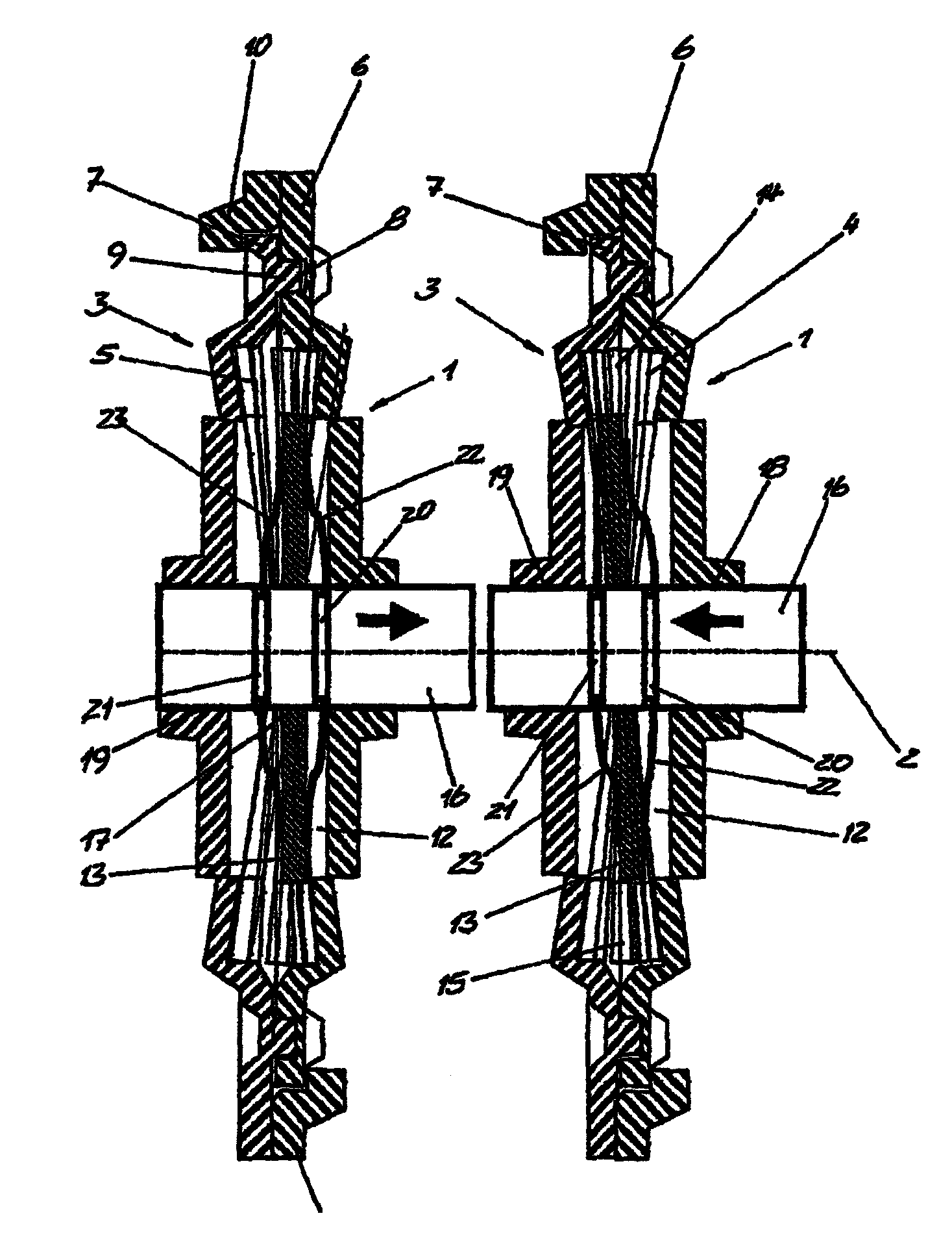 Hinged fitting