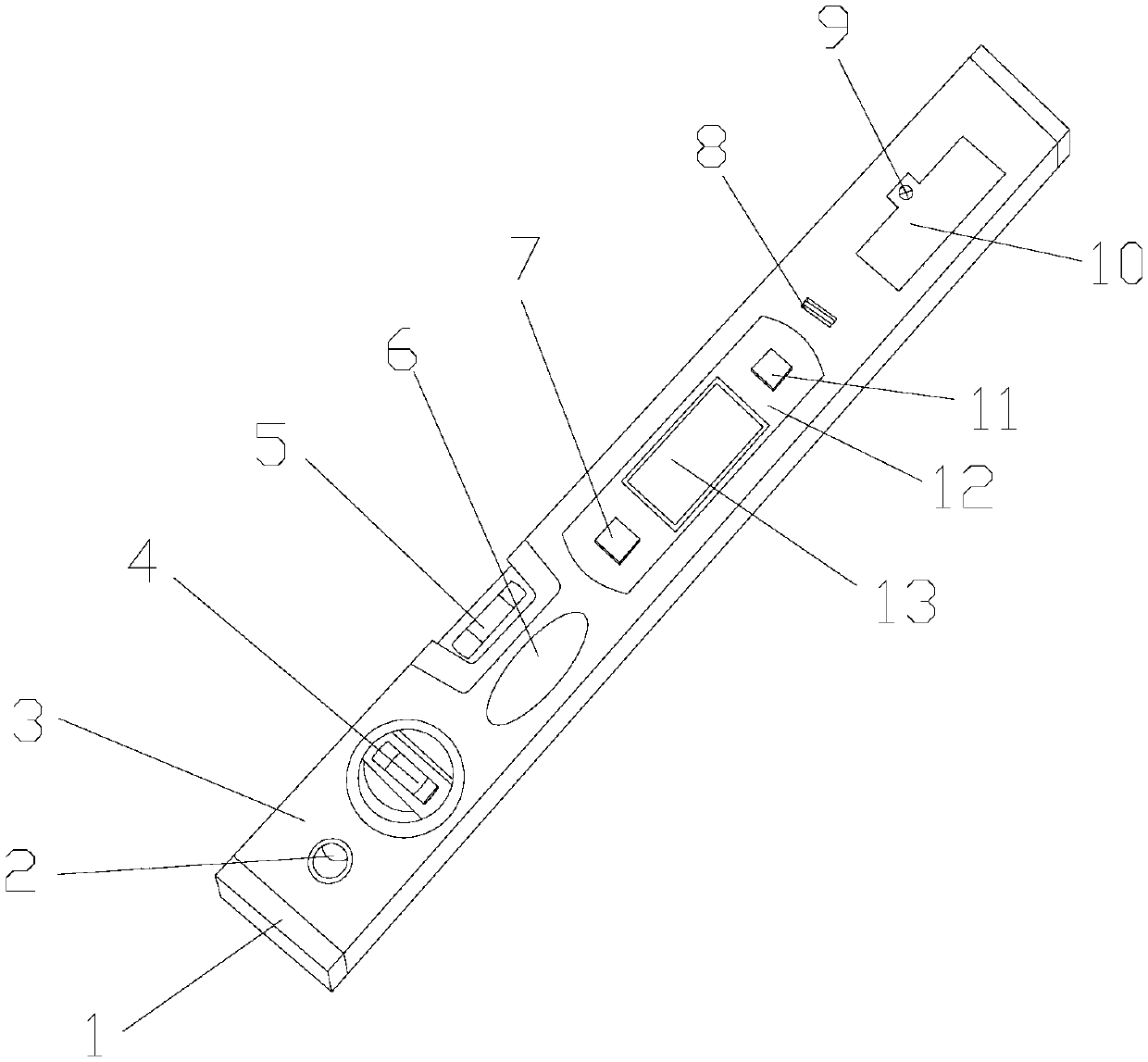 High-precision building mounting horizontal goniometer