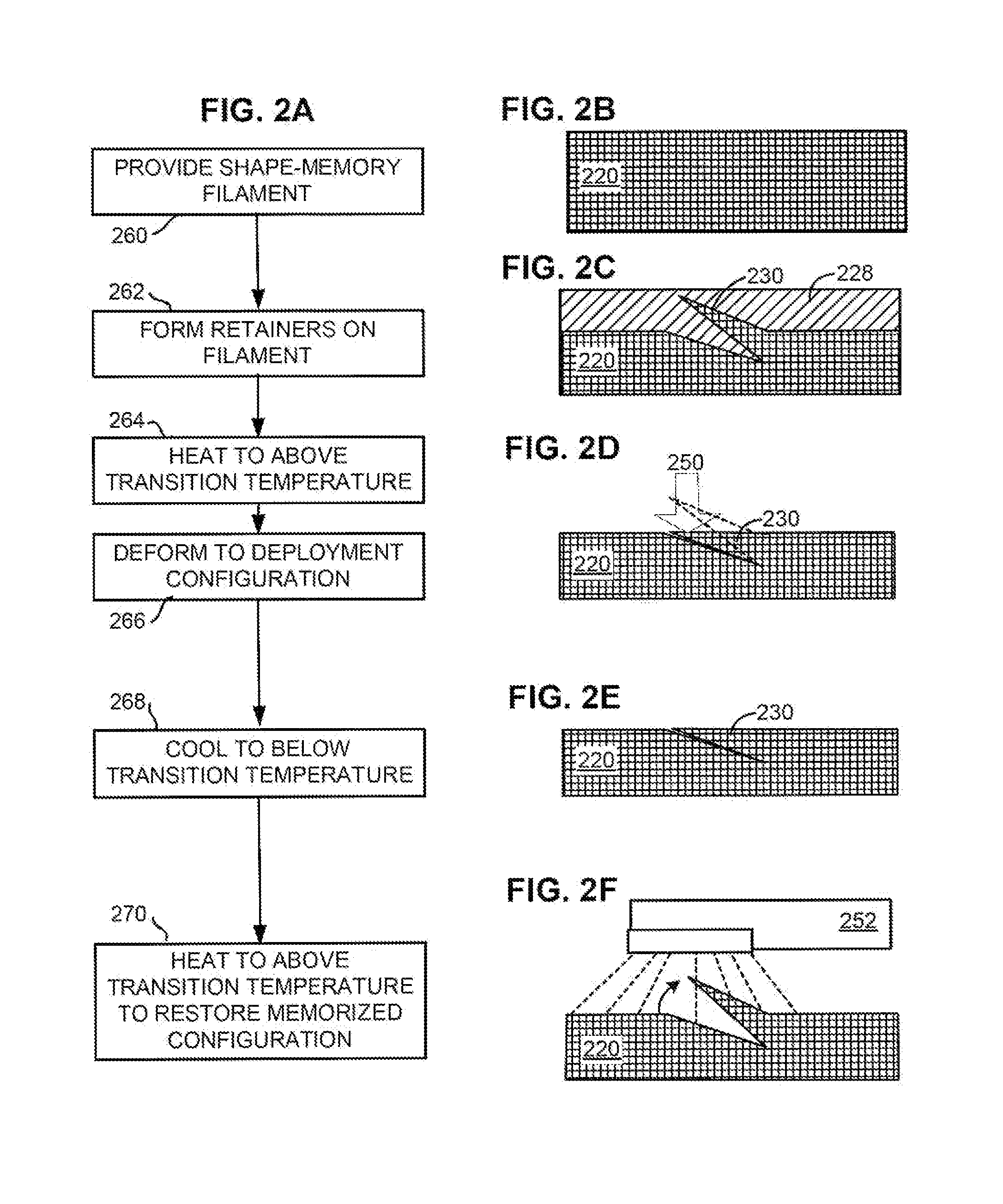 Shape-memory self-retaining sutures, methods of manufacture, and methods of use