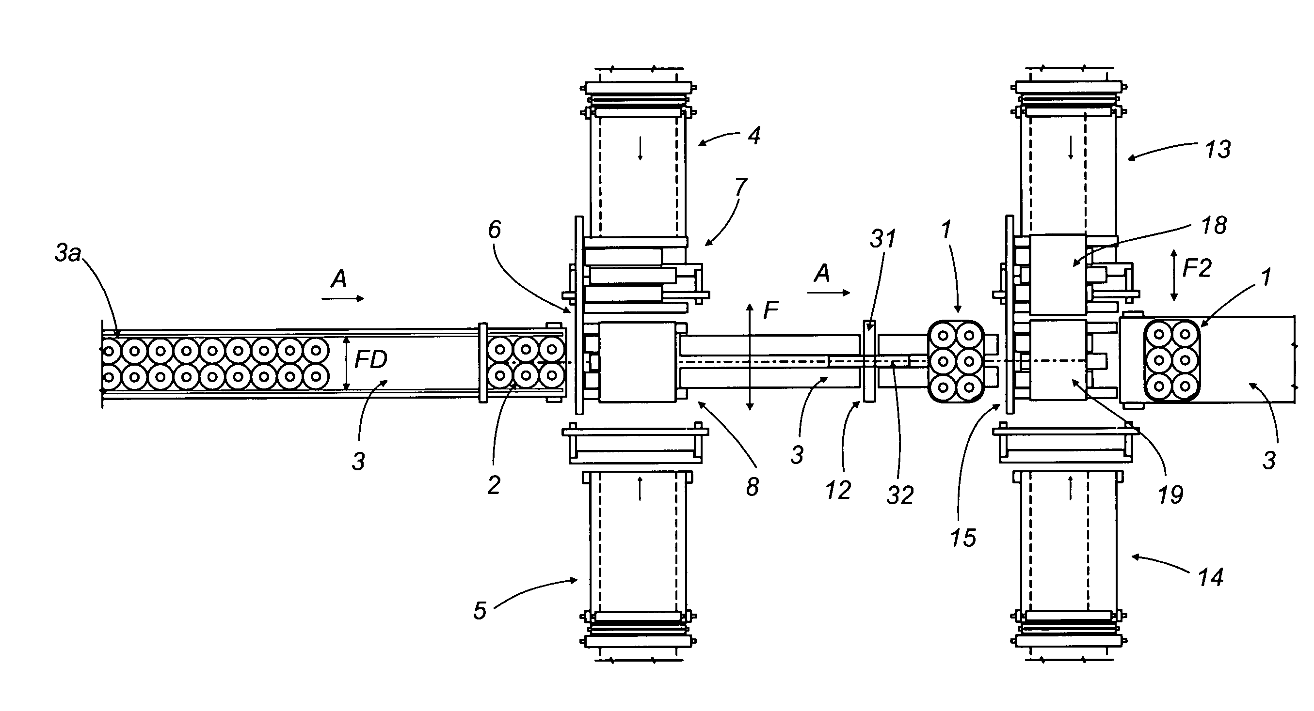 Apparatus for making packages of products wrapped with stretch plastic film