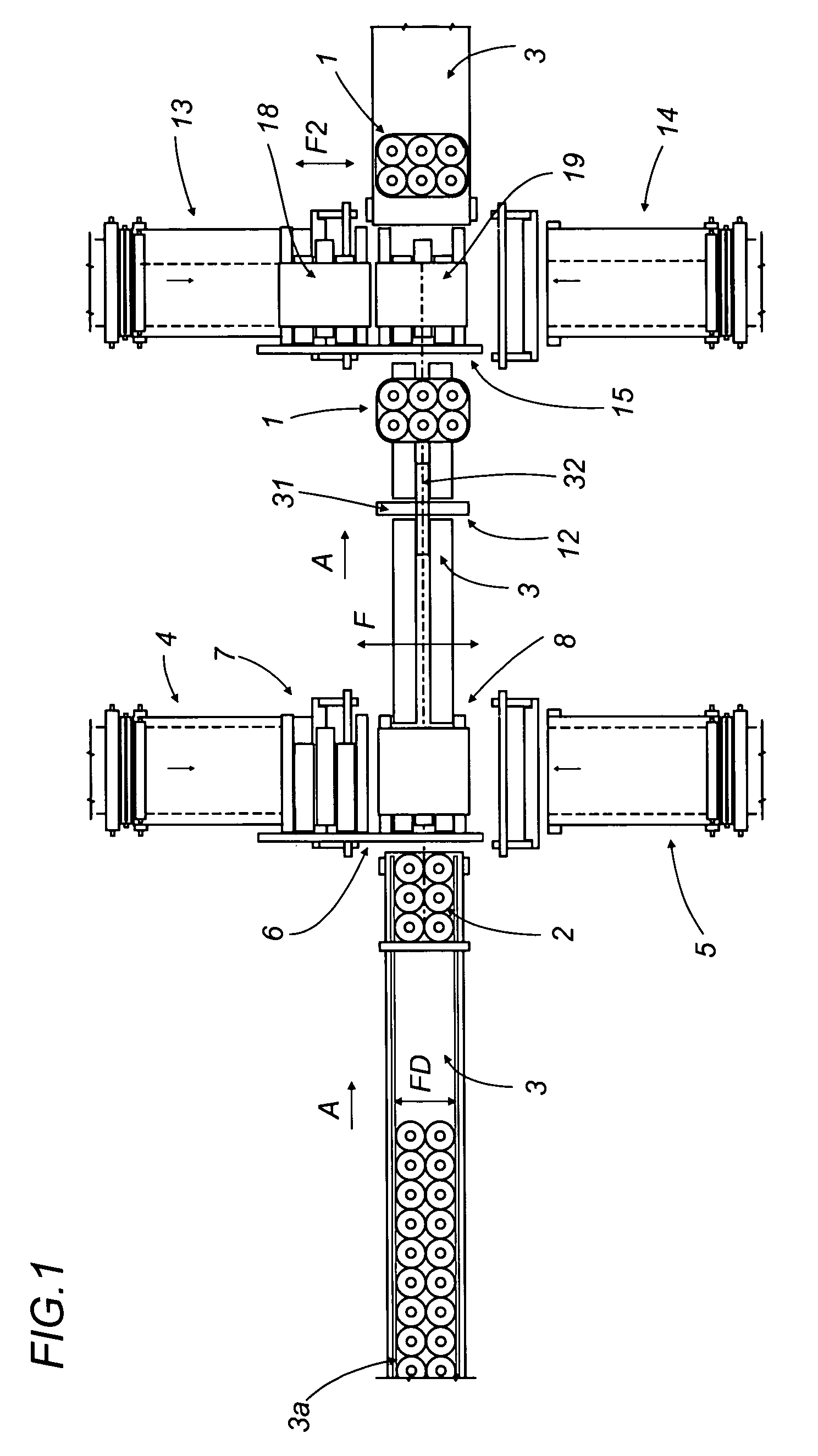 Apparatus for making packages of products wrapped with stretch plastic film