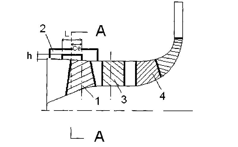 Axial and radial flowing compressor with axial chute processor casing structure