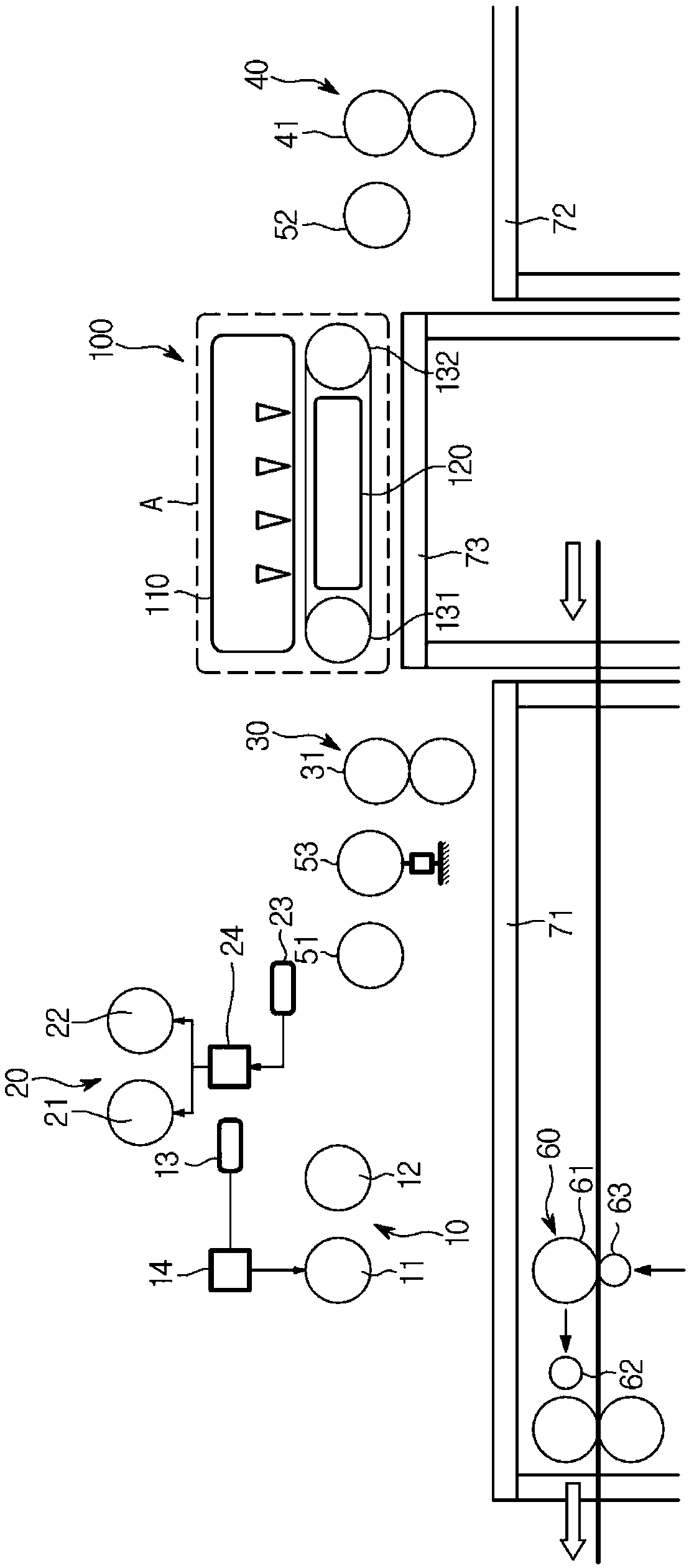 Coated steel sheet manufacturing apparatus using inkjet printing