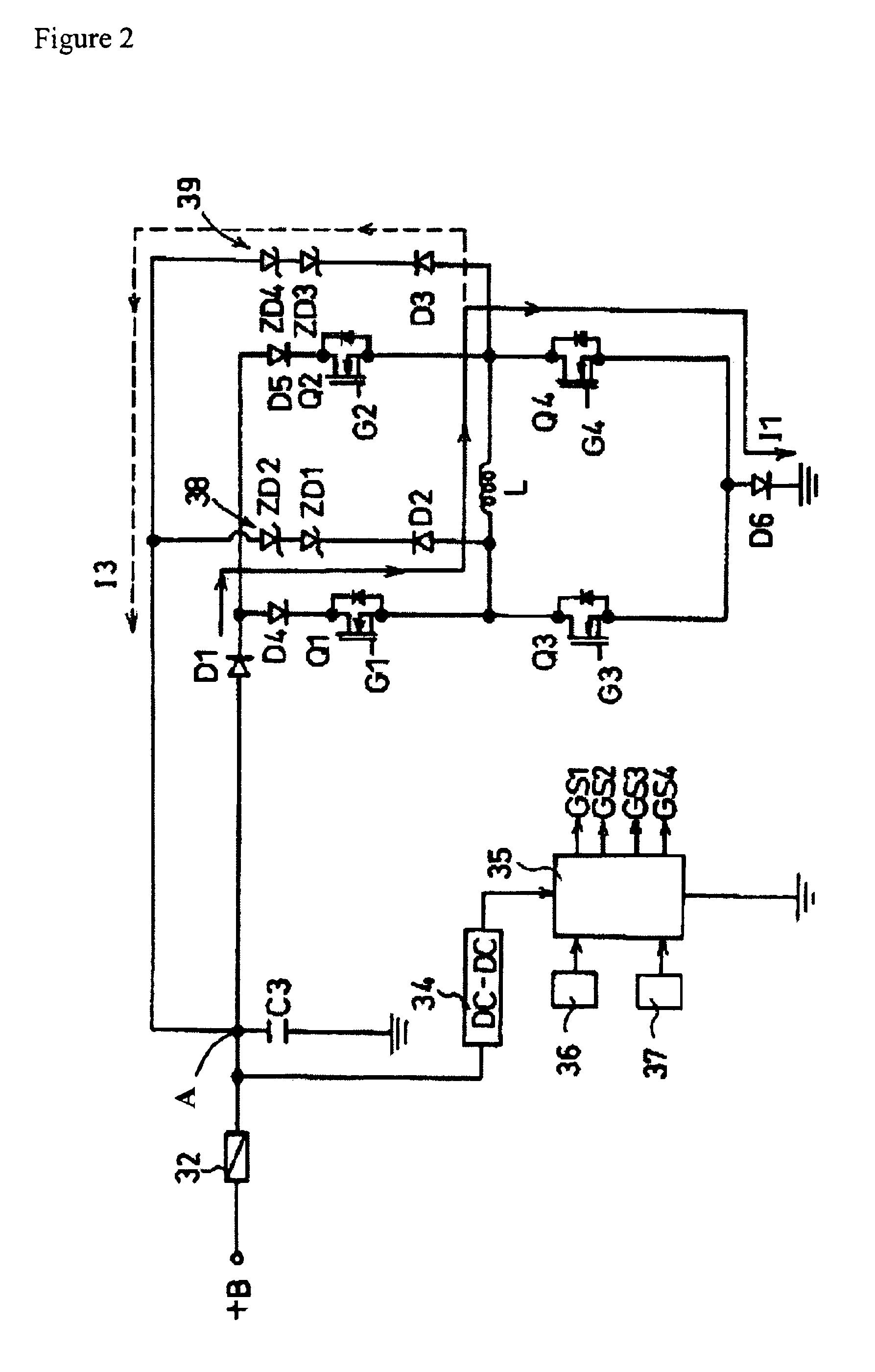 Brushless direct current monophase motor drive circuit