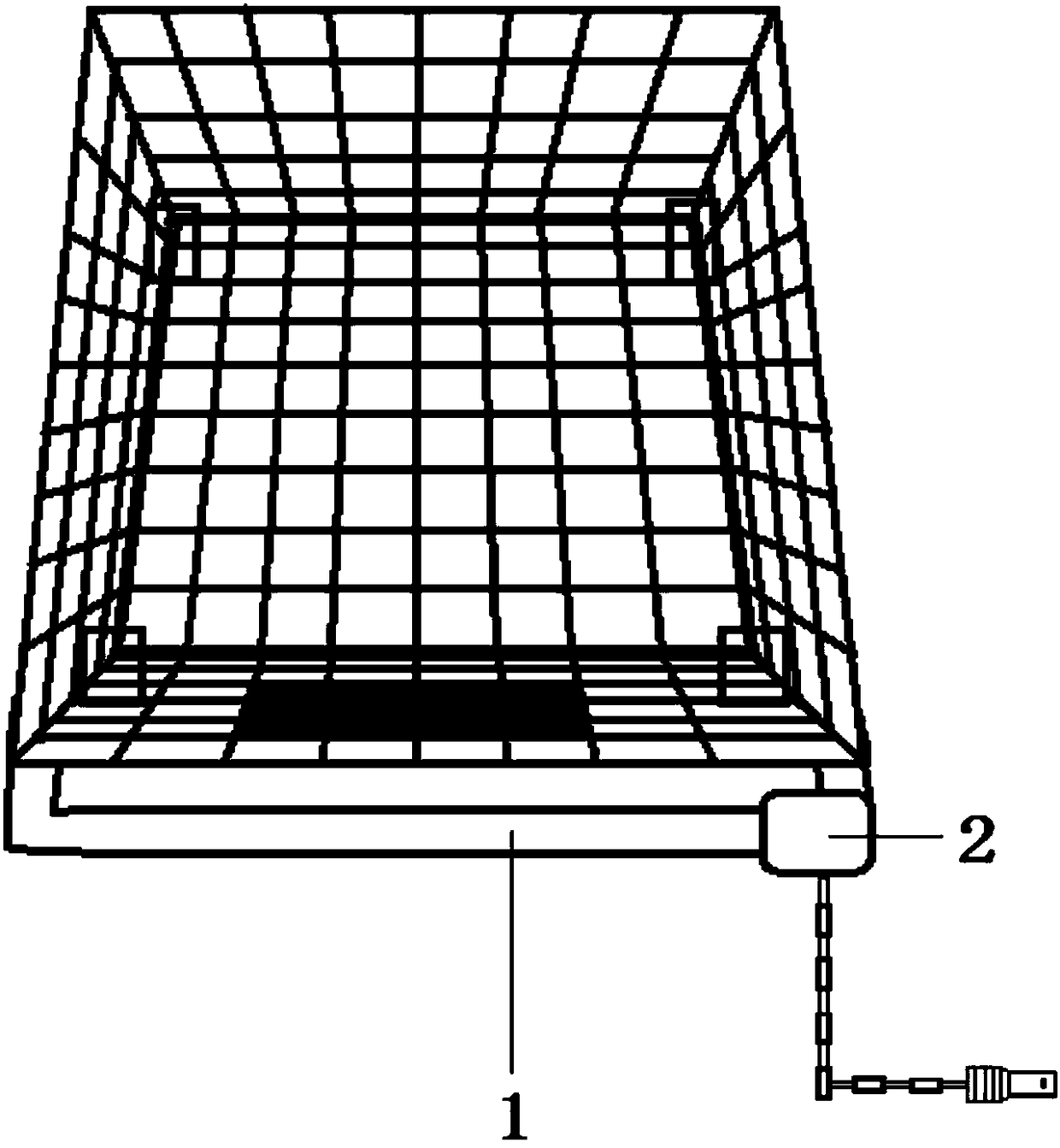 Intelligent supermarket shopping trolley lock and control system thereof