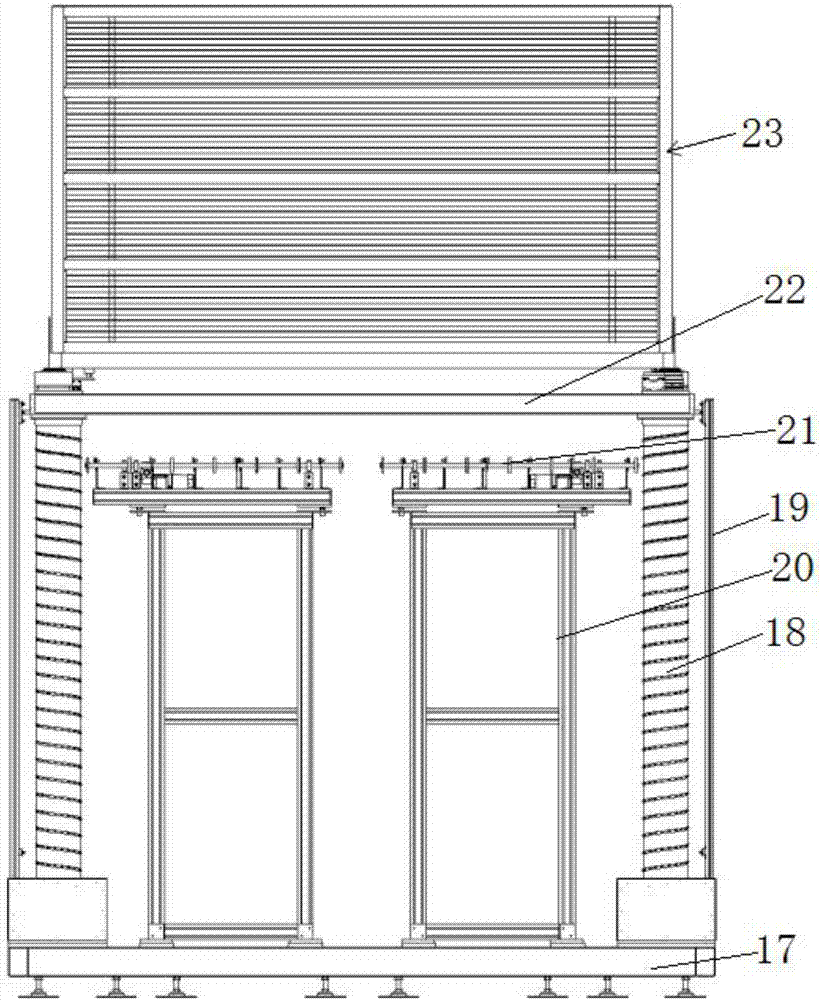 Liquid crystal panel lifting transfer device