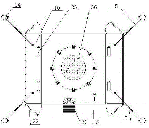 Structural system and construction method of water-floating split-lift energy-saving building