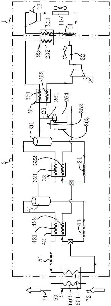 Ultralow-temperature auto-cascade type refrigerating device and refrigerating method