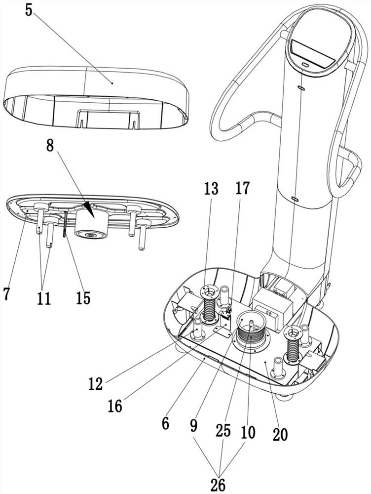 A vibrating exercise device