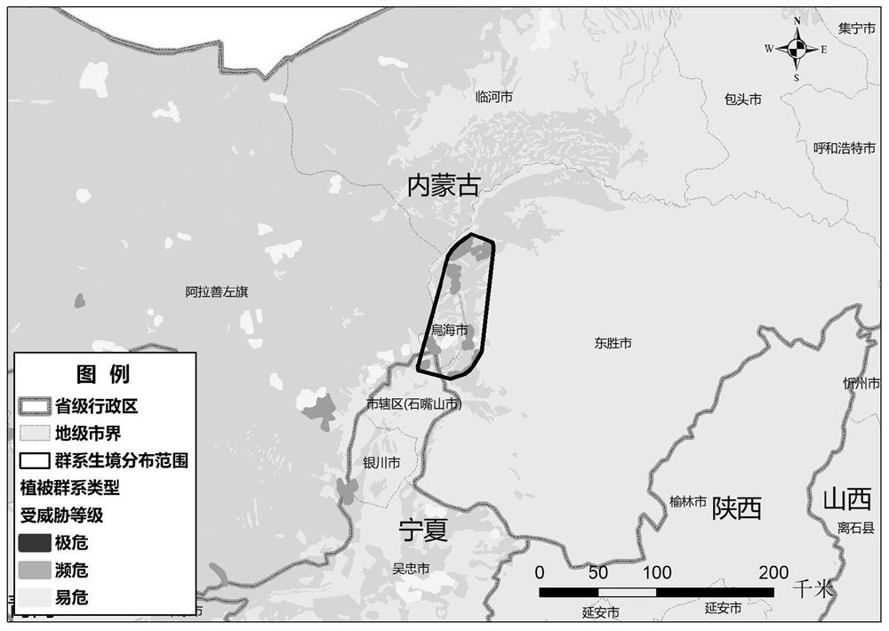 A Red List Evaluation Method of Desert Ecosystem Based on Remote Sensing and GIS