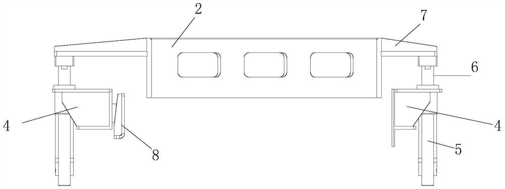 Automatic pasting device for square battery insulation meson