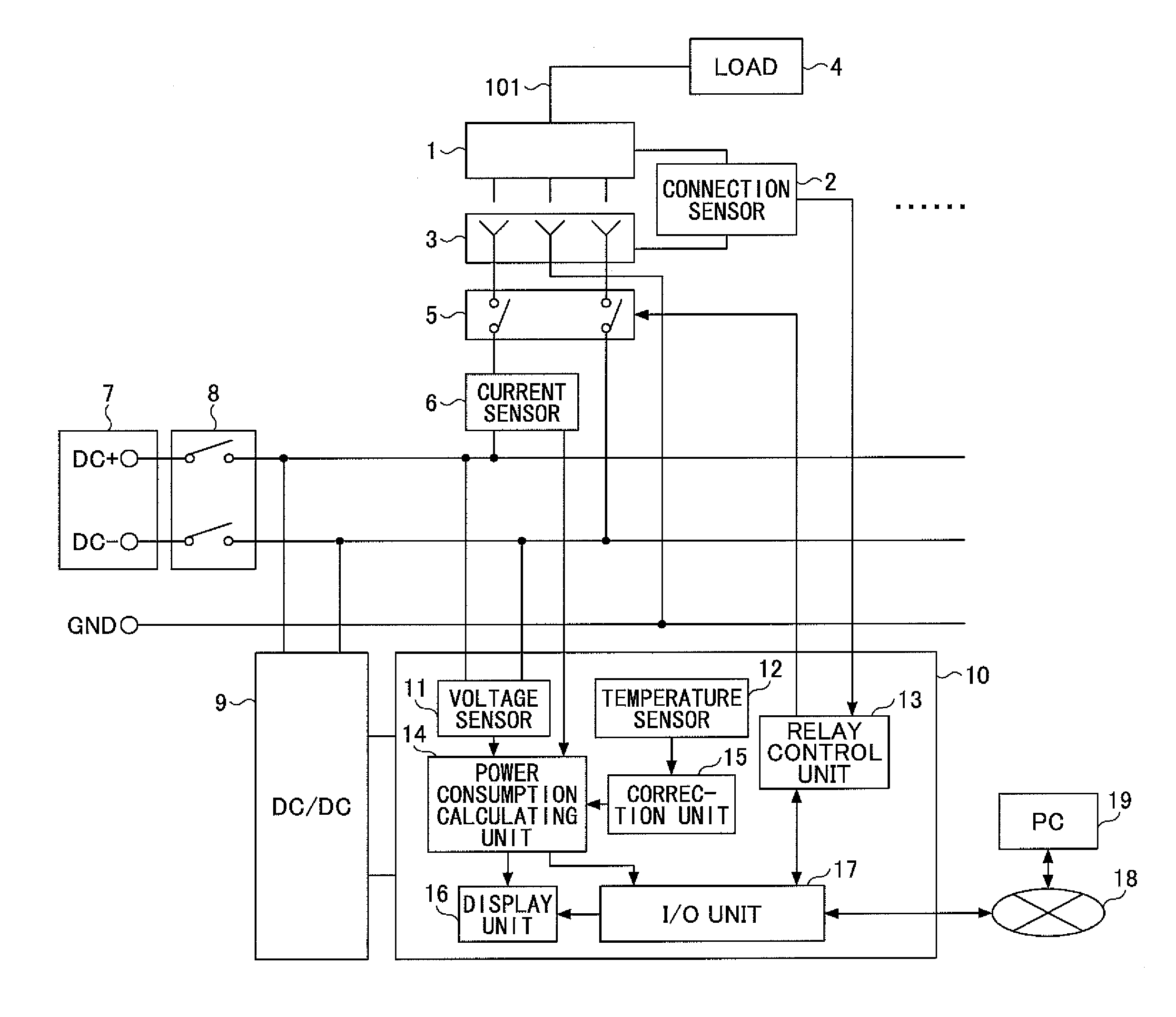 Power distribution apparatus supplying direct-current power