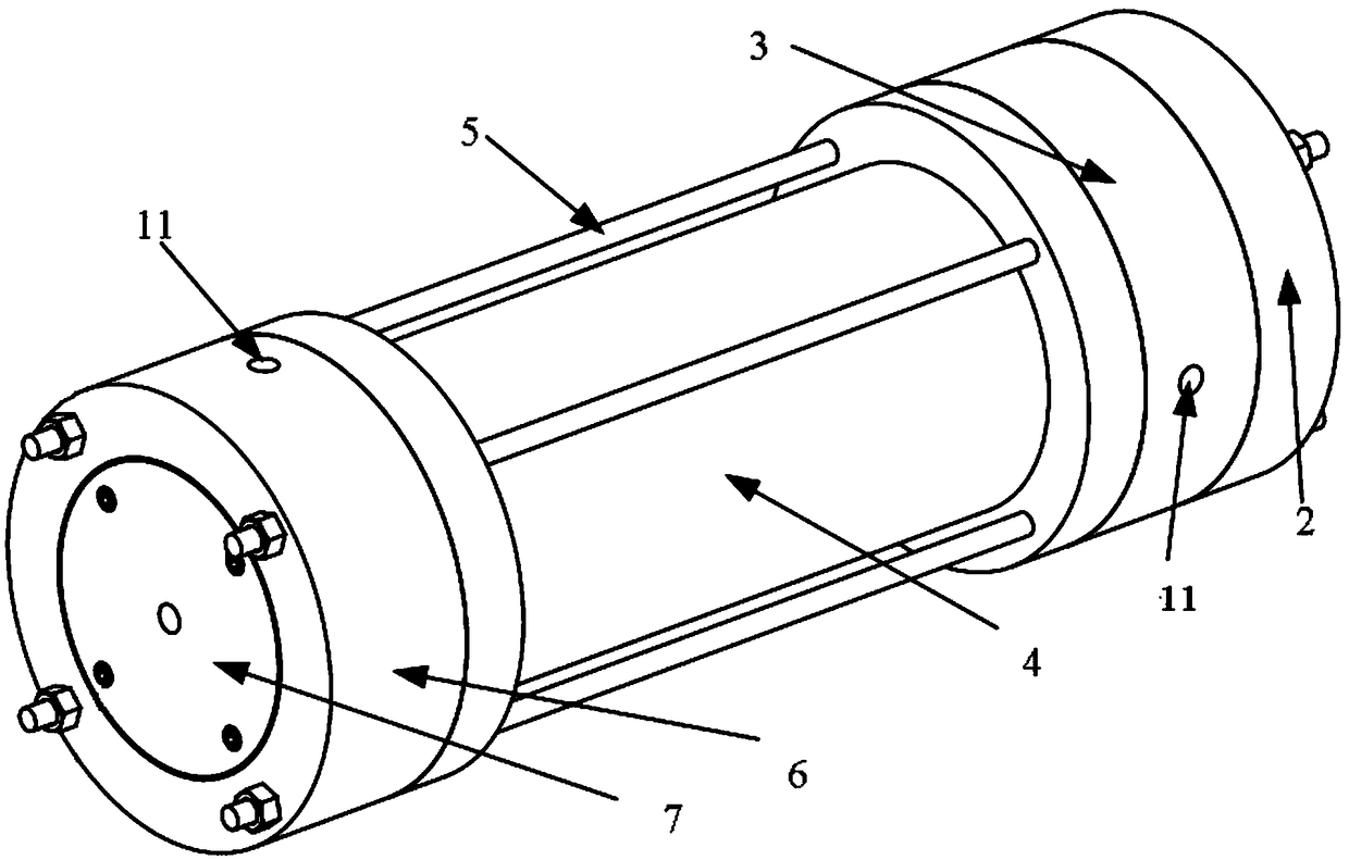 Easy-to-control single rod type piston cylinder based on equivalent acting surface
