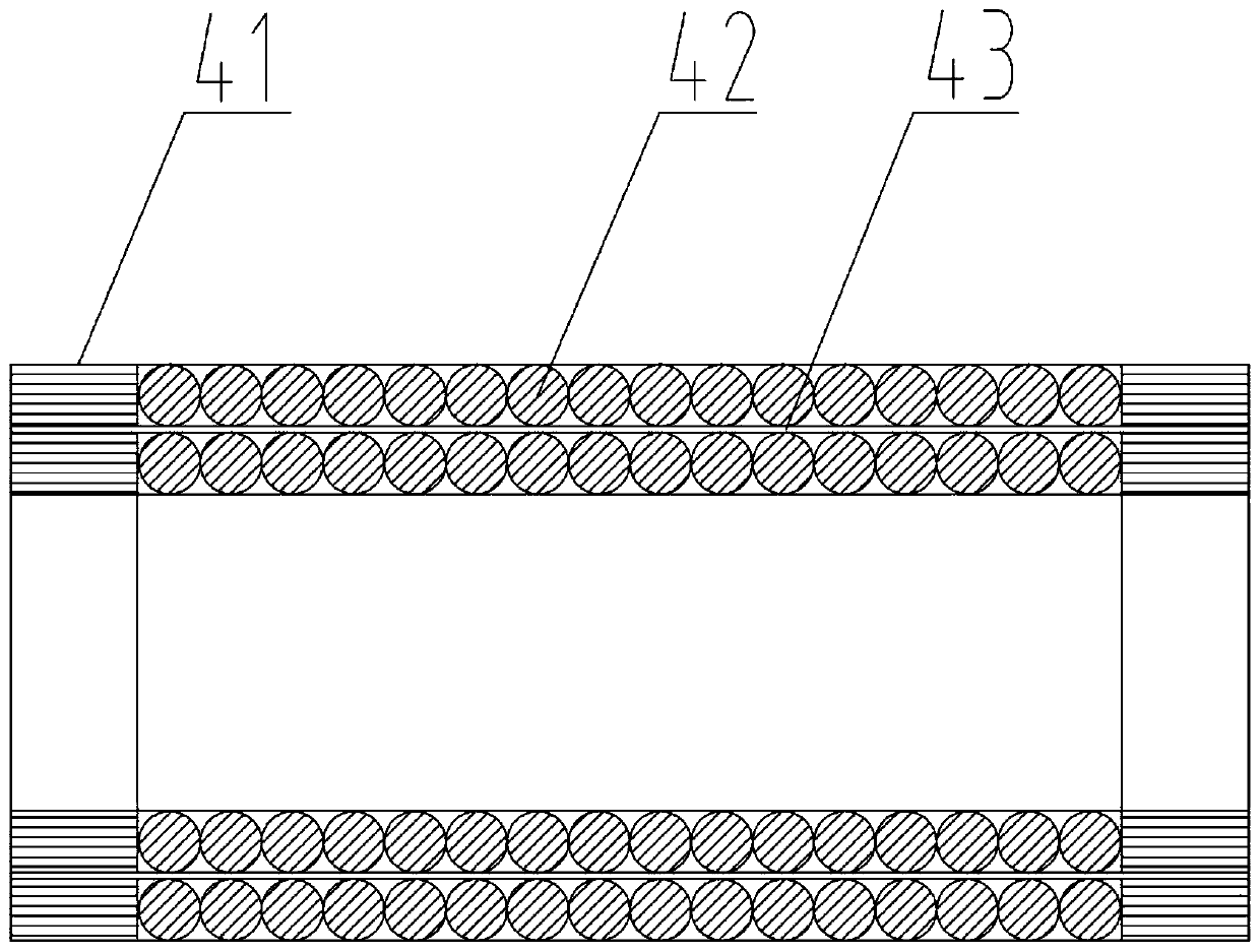 Winding coil based on rhombic dispensing soft composite material and transformer