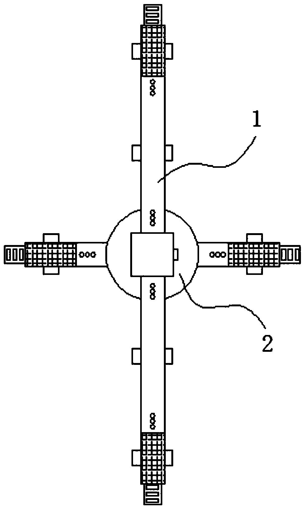 A detachable geogrid