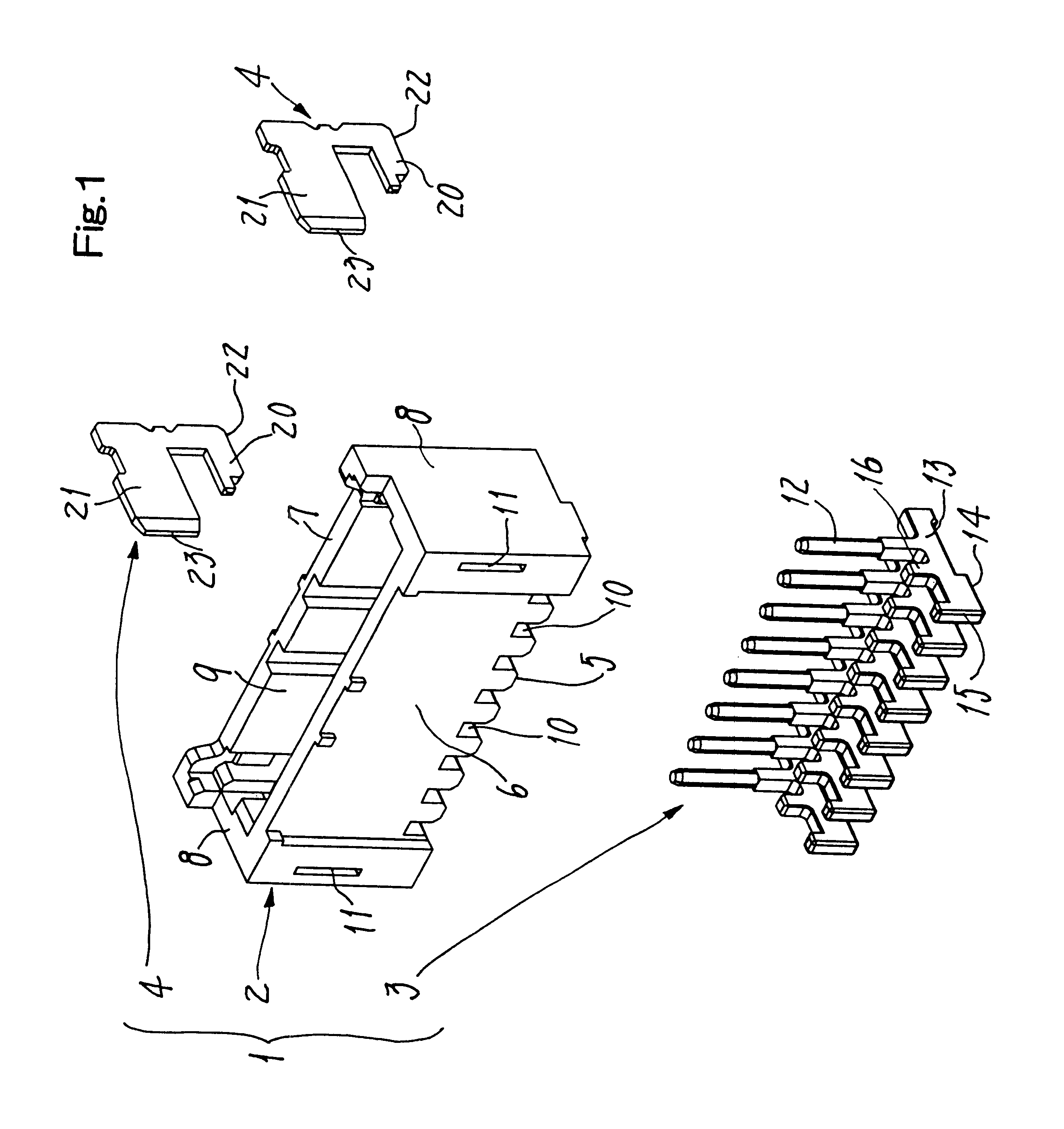 Horizontally and vertically convertible connector for printed circuit boards