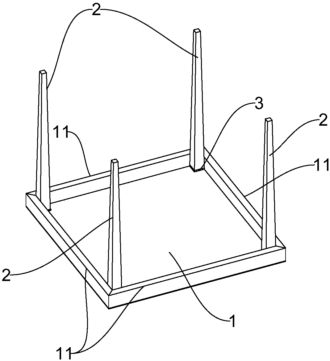 Folded square table