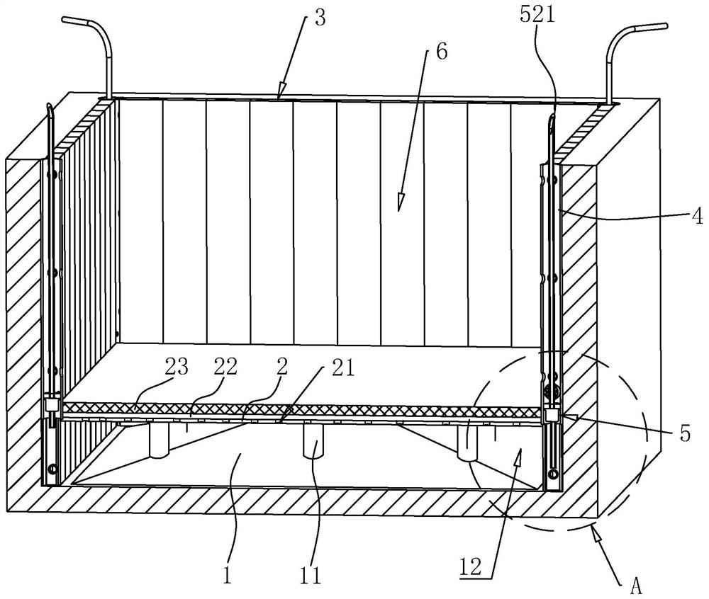 Foundation pit drainage device and construction method thereof