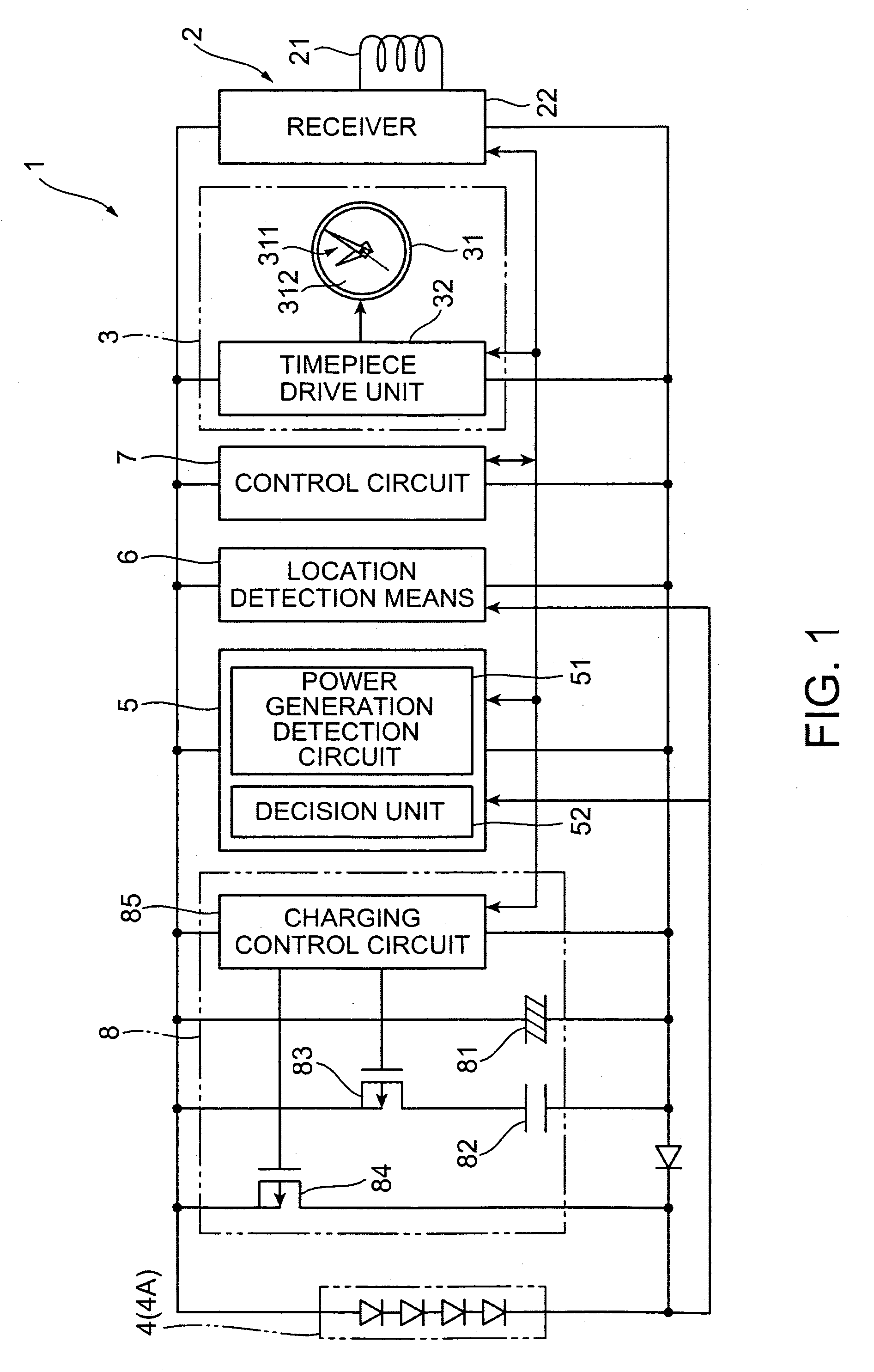 Radio-controlled timepiece and electronic device, control method for a radio-controlled timepiece, and reception control program for a radio-controlled timepiece