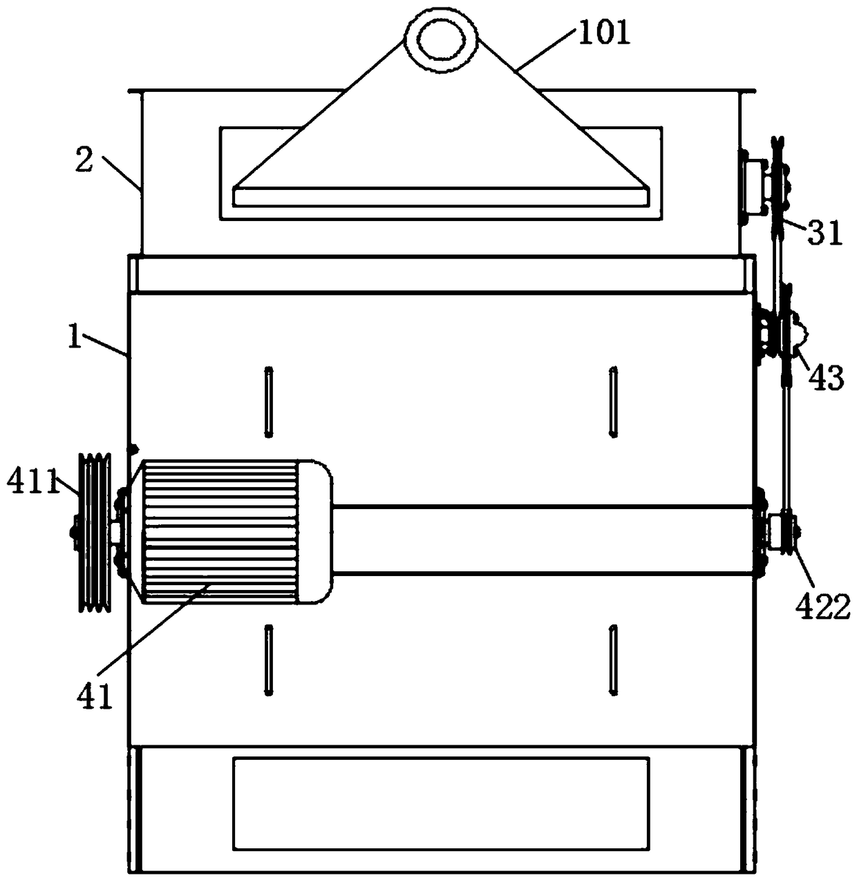 Husking machine for oil sunflowers