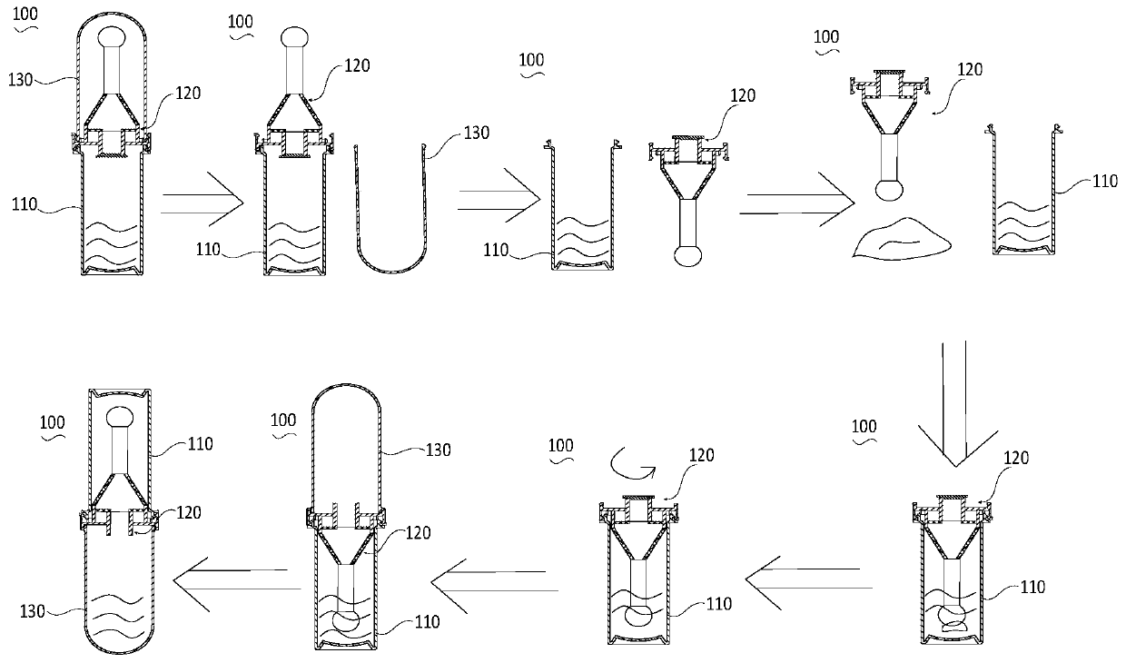 Sample suspension preparing device and method