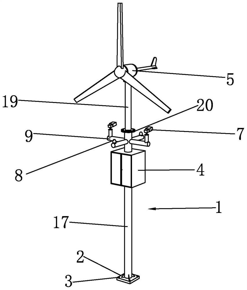 Construction method of real-time flood forecasting and measuring device