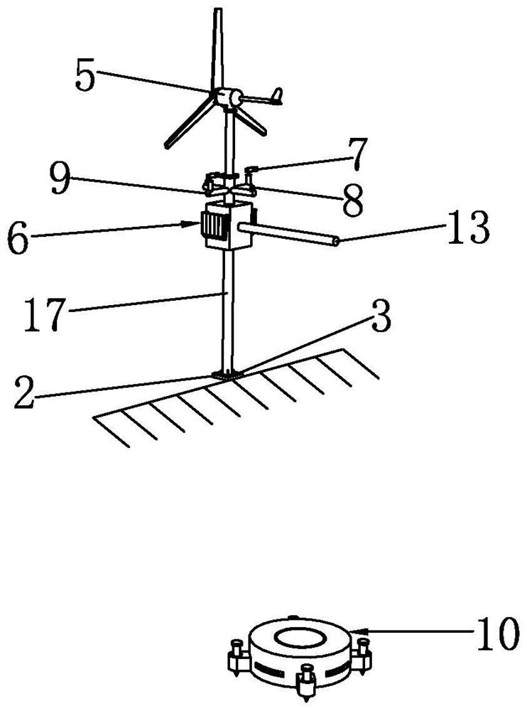 Construction method of real-time flood forecasting and measuring device