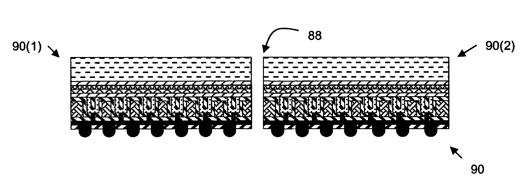 Wafer level integration module with interconnects