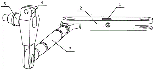 Cardan universal joint type flap transmission mechanism