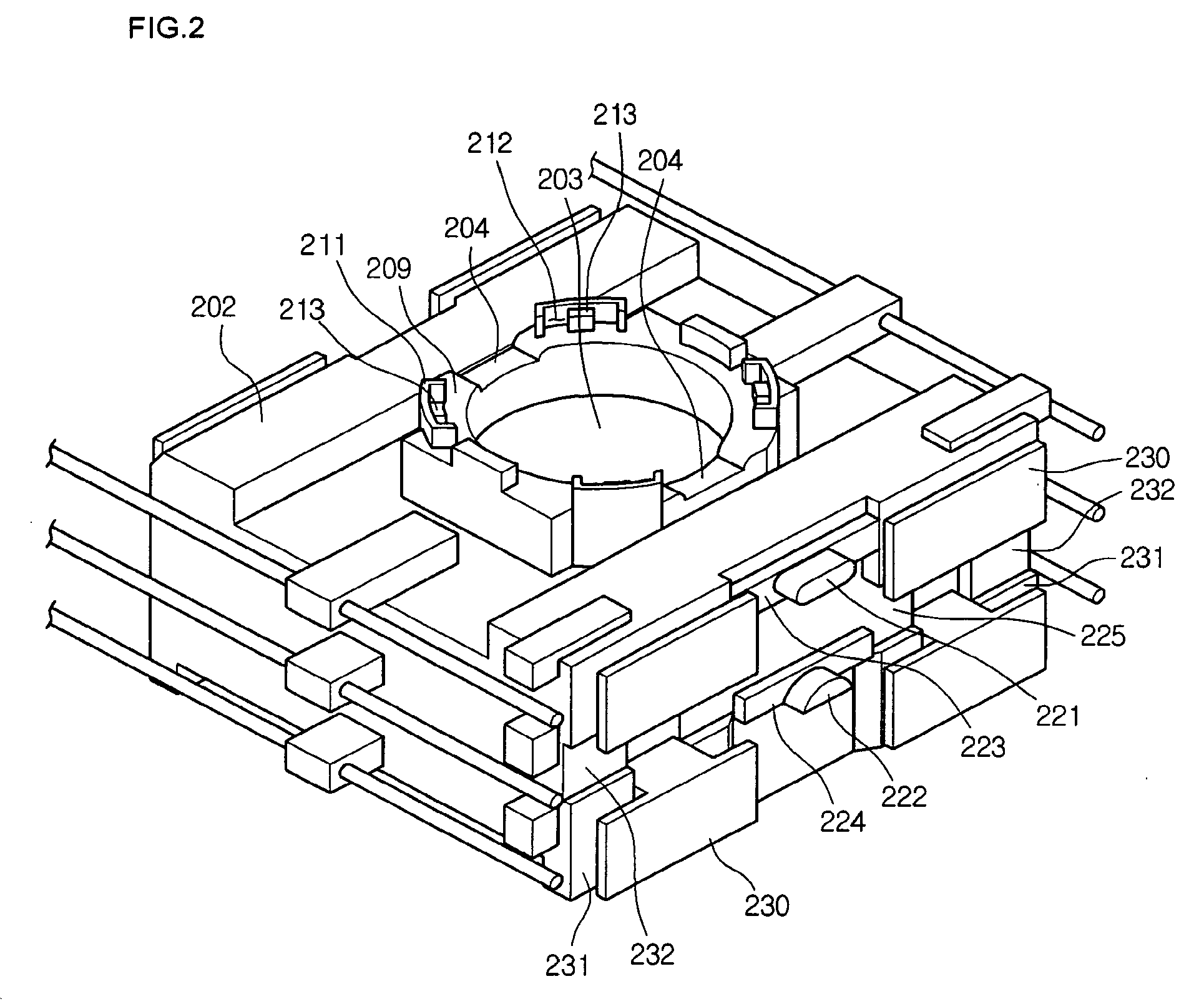 Optical pickup actuator