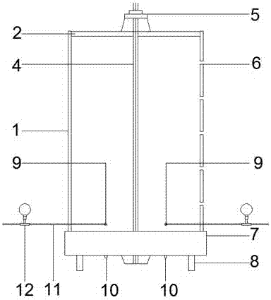 Self-balancing soil frost heaving experiment barrel and experiment method thereof