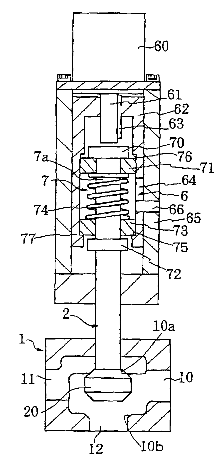Direct-acting electric operated valve