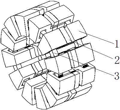 Radial magnetizing double-winding transverse flux permanent magnet generator