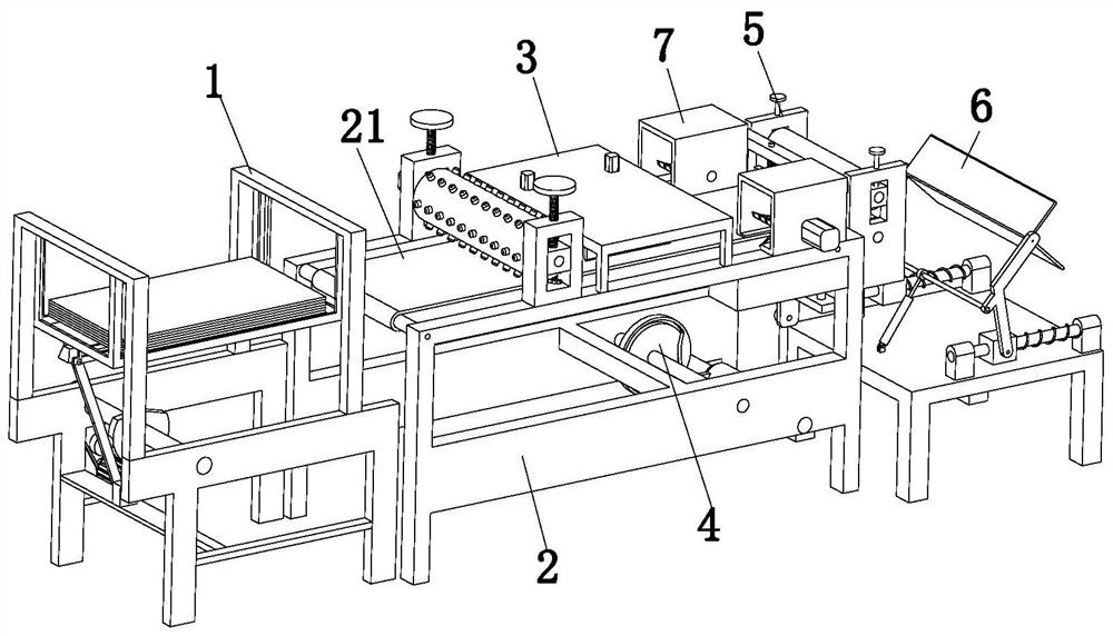 Film slitting system for film production and production process thereof