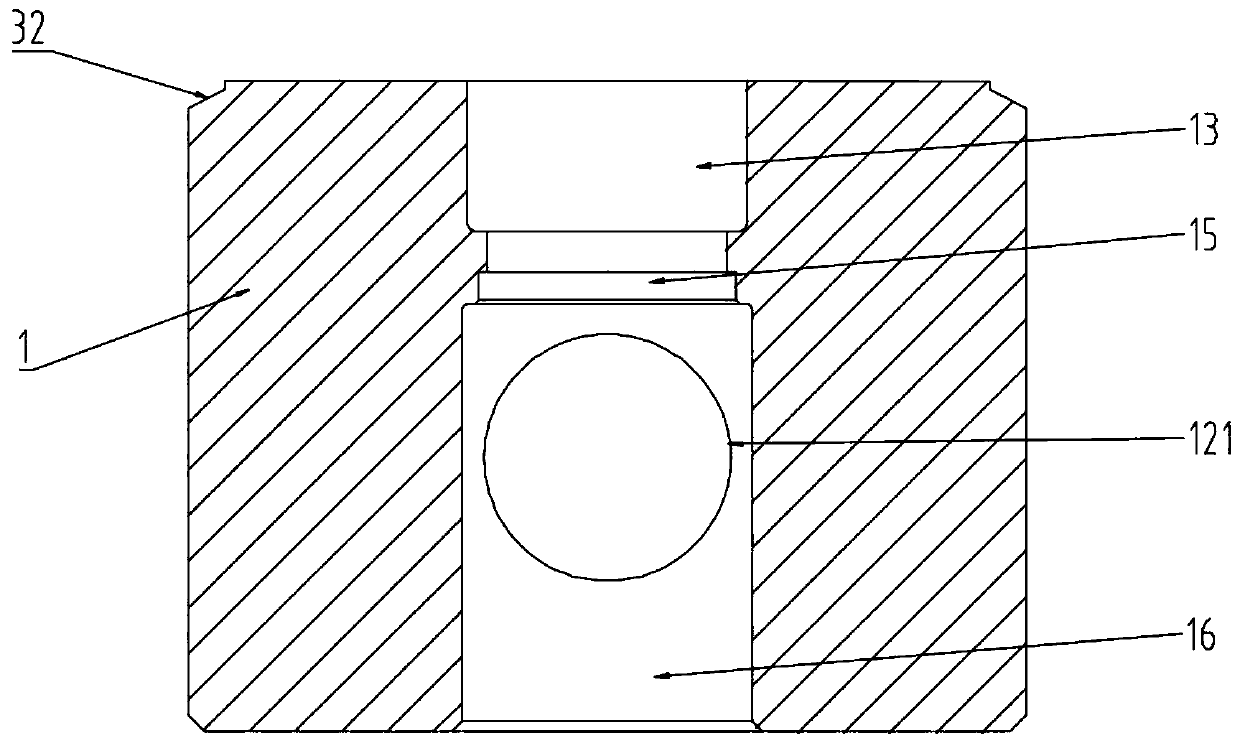 Jack for hydraulic bracket, modularized cylinder bottom of jack and cylinder bottom preparation technology