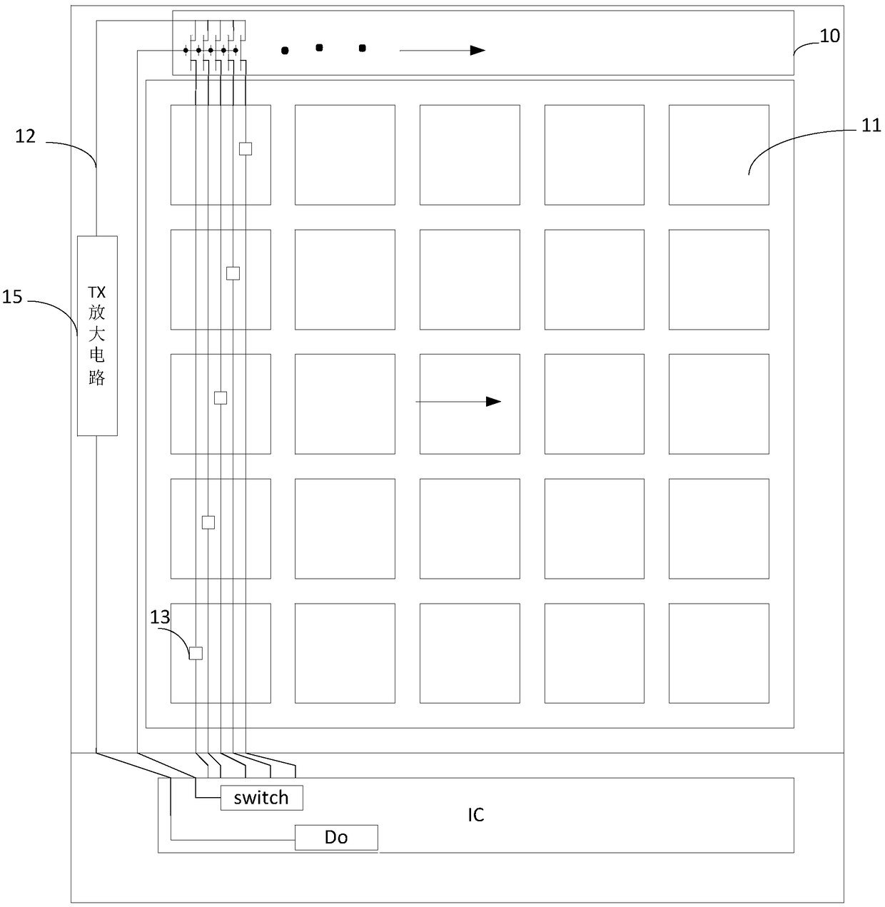 Touch display screen drive circuit, touch display and electronic device