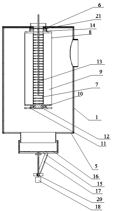 Centrifugal self-cleaning air filter device and working method thereof
